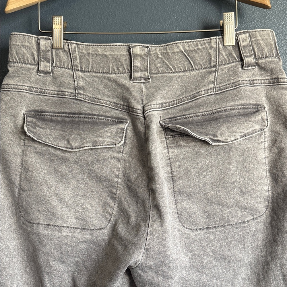 Democracy Womens Light Gray Seamed Wide Leg Jeans - Picture 7 of 8